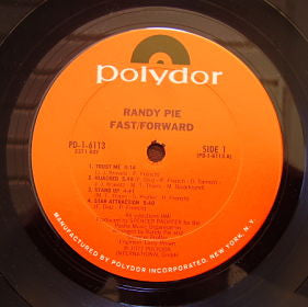 Randy Pie : Fast/Forward (LP, Album, Pit)