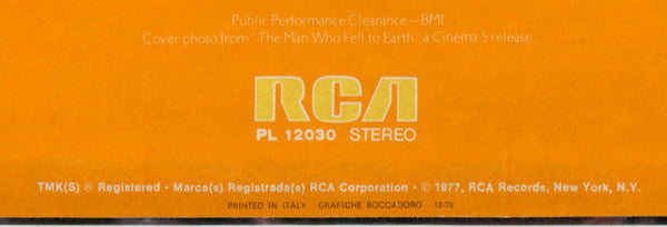 David Bowie : Low (LP, Album)