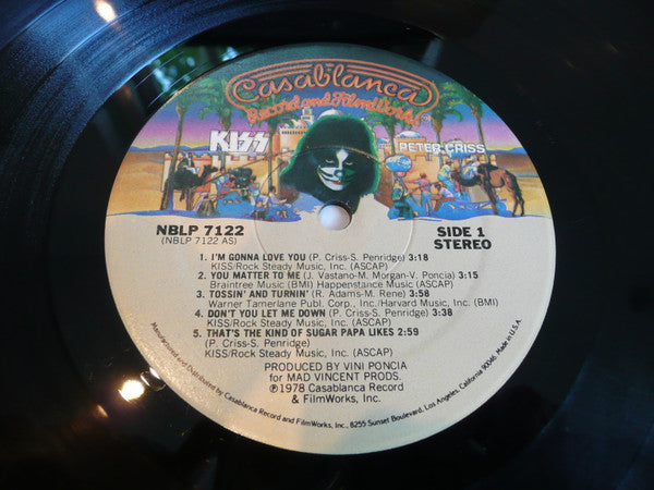 Kiss, Peter Criss : Peter Criss (LP, Album, Pla)