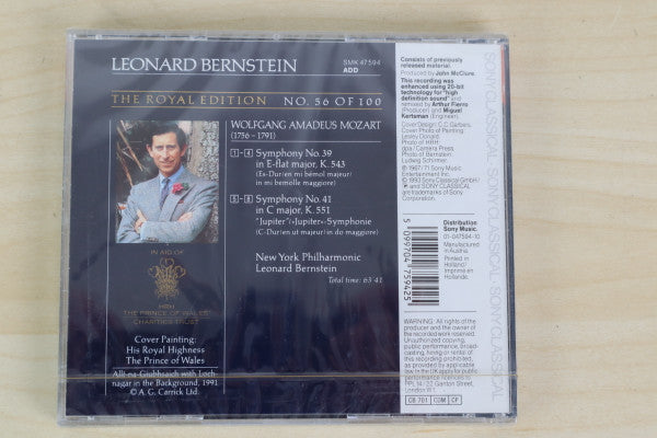 Wolfgang Amadeus Mozart, New York Philharmonic, Leonard Bernstein : Symphony No.39, Symphony No.41 "Jupiter" (CD, Comp)