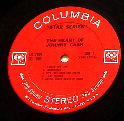 Johnny Cash : The Heart Of Johnny Cash (2xLP, Comp, Ter)