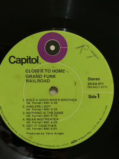 Grand Funk Railroad : Closer To Home (LP, Album, 1-4)
