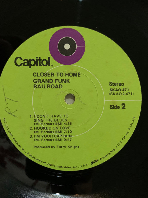 Grand Funk Railroad : Closer To Home (LP, Album, 1-4)