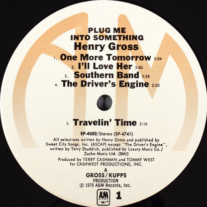 Henry Gross : Plug Me Into Something (LP, Album, Pit)