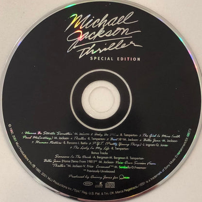 Michael Jackson : Thriller  (CD, Album, RE, RM, S/Edition)
