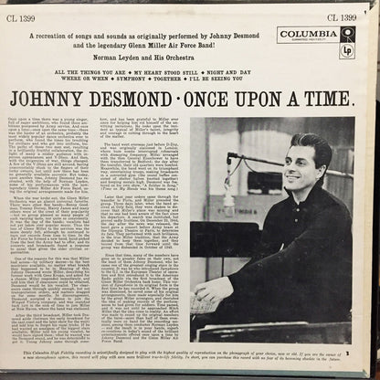 Johnny Desmond : Once Upon A Time (LP, Mono)