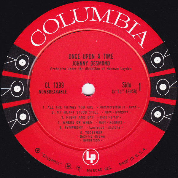 Johnny Desmond : Once Upon A Time (LP, Mono)