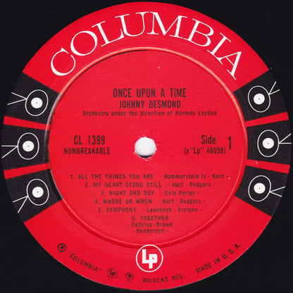 Johnny Desmond : Once Upon A Time (LP, Mono)
