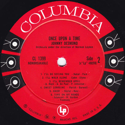 Johnny Desmond : Once Upon A Time (LP, Mono)
