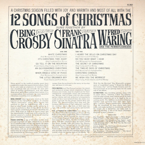 Buy Bing Crosby, Frank Sinatra, Fred Waring And The Pennsylvanians