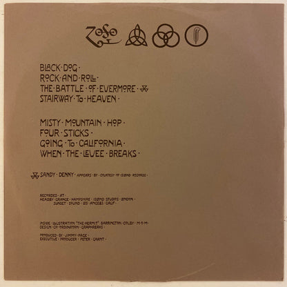 Led Zeppelin : Untitled (LP, Album, Club, Ver)