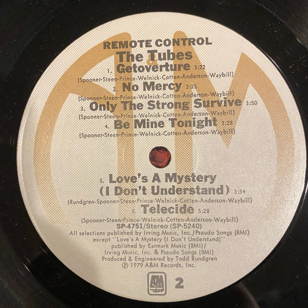 The Tubes : Remote Control (LP, Album, Ind)