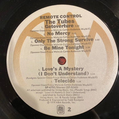 The Tubes : Remote Control (LP, Album, Ind)