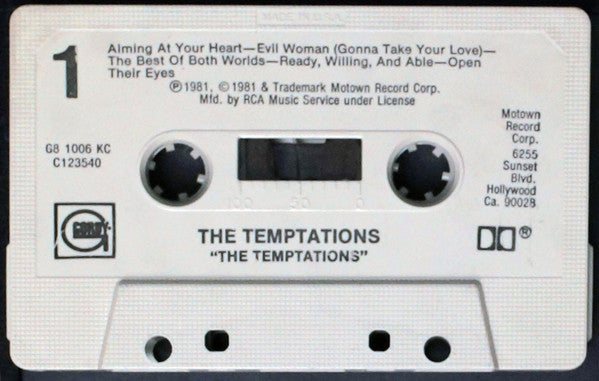 The Temptations : The Temptations (Cass, Album, Club, Dol)