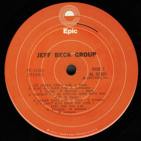 Jeff Beck Group : Jeff Beck Group (LP, Album, RE, Ter)