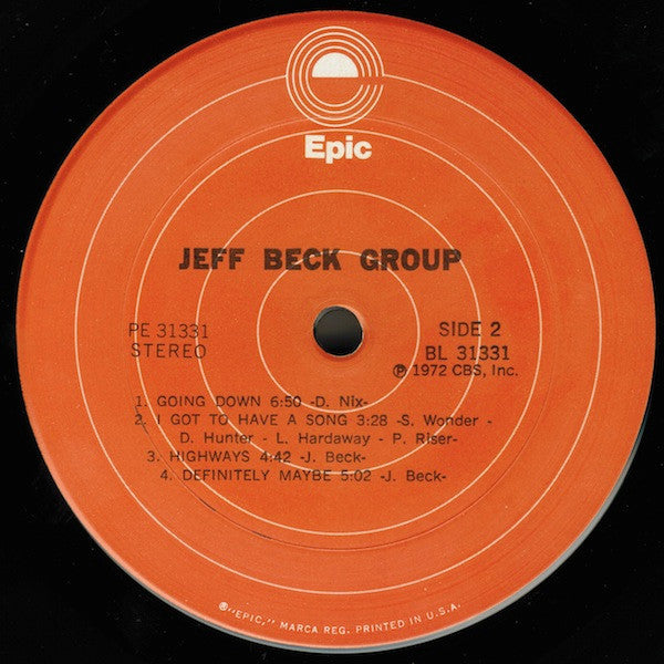 Jeff Beck Group : Jeff Beck Group (LP, Album, RE, Ter)