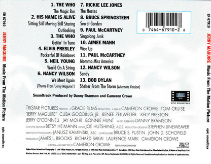 Various : Jerry Maguire (Music From The Motion Picture) (CD, Comp, RP)