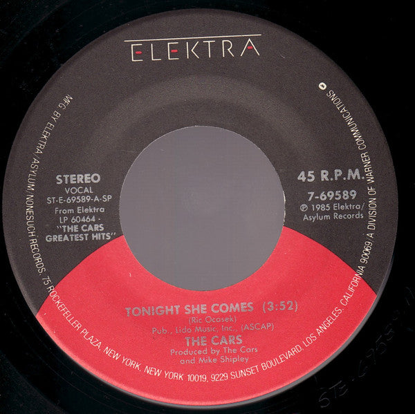 The Cars : Tonight She Comes / Just What I Needed (7", Single, Spe)