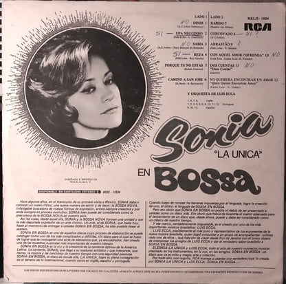 Sonia "La Unica" : En Bossa (LP, Album)