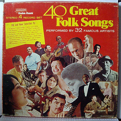 Various : 40 Great Folks Songs (4xLP, Comp)