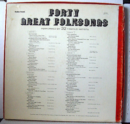 Various : 40 Great Folks Songs (4xLP, Comp)
