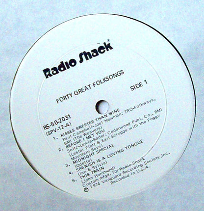 Various : 40 Great Folks Songs (4xLP, Comp)