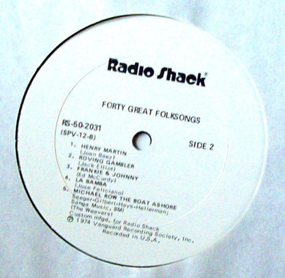 Various : 40 Great Folks Songs (4xLP, Comp)