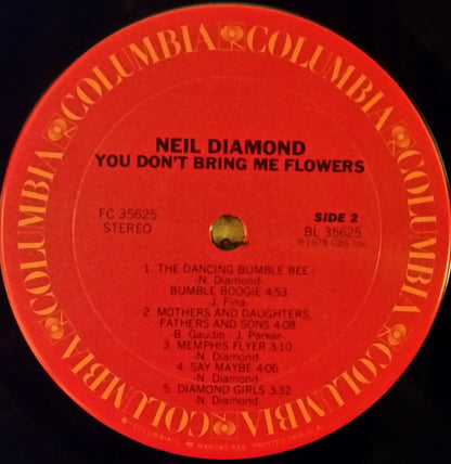 Neil Diamond : You Don't Bring Me Flowers (LP)