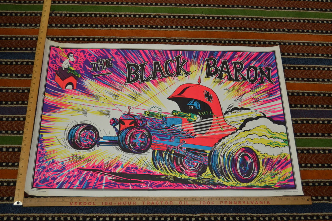 Peanuts Snoopy Black Baron PP-145 L Poster 35x23 inch