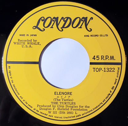 The Turtles : Elenore (7", Single)