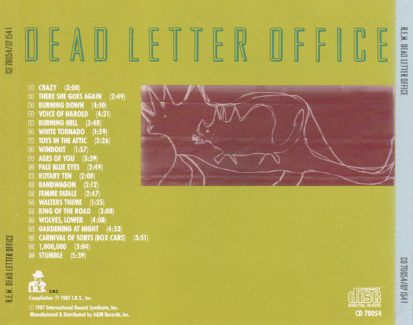 R.E.M. : Dead Letter Office (CD, Comp, Club, RE)
