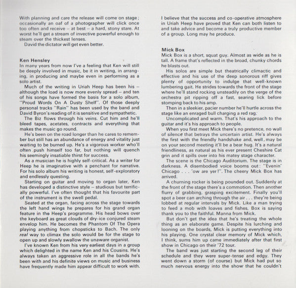 Uriah Heep : Uriah Heep Live  (CD, Album, RE)