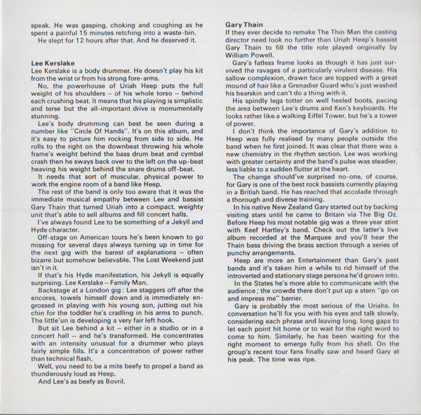 Uriah Heep : Uriah Heep Live  (CD, Album, RE)