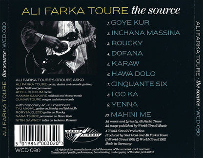 Ali Farka Toure* : The Source (CD, Album)