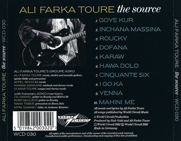 Ali Farka Toure* : The Source (CD, Album)