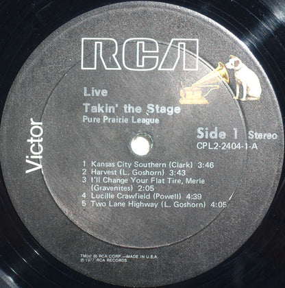 Pure Prairie League : Live!: Takin' The Stage (2xLP, Album)