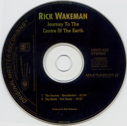 Rick Wakeman : Journey To The Centre Of The Earth (CD, Album, RE, RM)