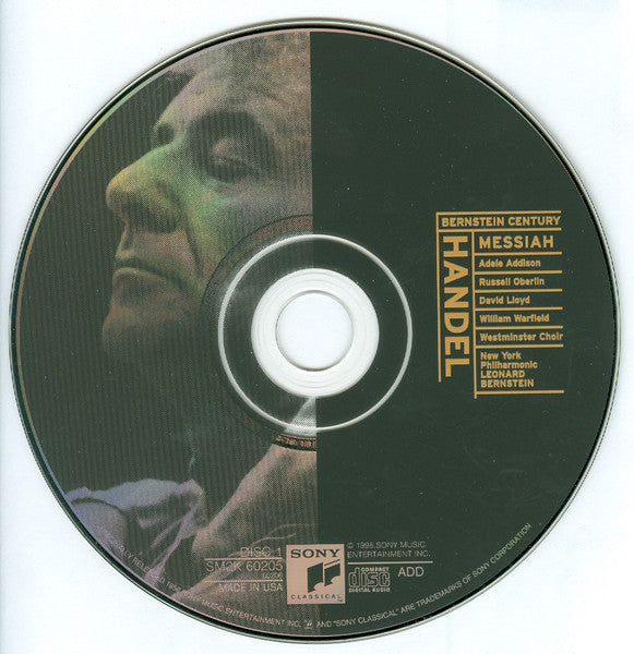Georg Friedrich Händel, Leonard Bernstein, New York Philharmonic : Messiah (2xCD, RE, RM)