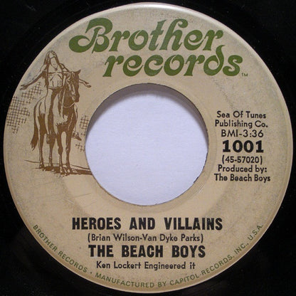 The Beach Boys : Heroes & Villains (7", Single, Mono, M/Print, Scr)