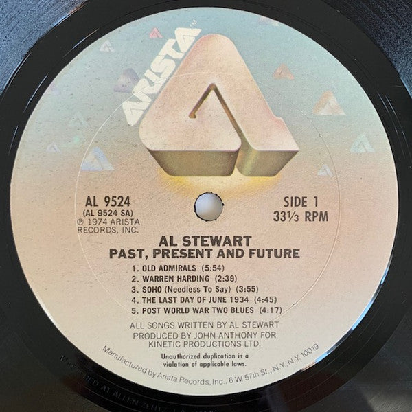 Buy Al Stewart : Past · Present And Future (LP, Album, RE) Online