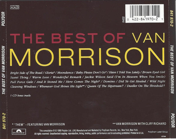 Van Morrison : The Best Of Van Morrison (CD, Comp, RE)
