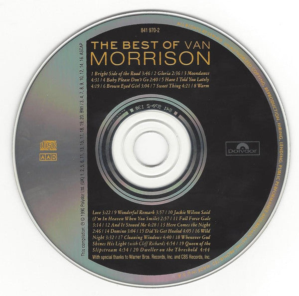 Van Morrison : The Best Of Van Morrison (CD, Comp, RE)