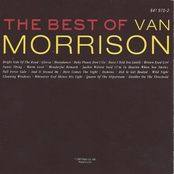 Van Morrison : The Best Of Van Morrison (CD, Comp, RE)