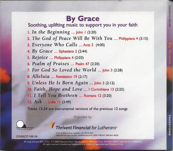Mary Fielder, Netha Larsen, Rob Ondras, Blake Parker (2), Jennie Lou Williamson, Jimmie Young : By Grace . . . Ephesians 2, Songs For The Masses Living As God's Childrens Vol. 2 (CD)