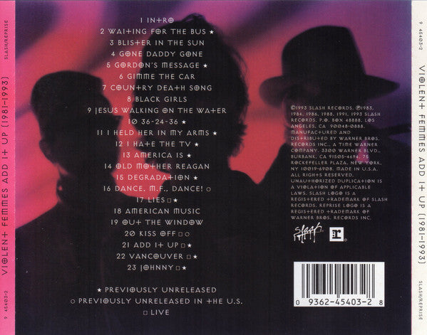 Violent Femmes : Add It Up (1981-1993) (CD, Comp, Spe)