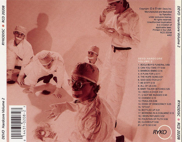 Devo : Hardcore Devo Volume 2 (CD, Album, RP)