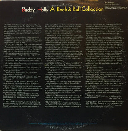 Buddy Holly : A Rock & Roll Collection (2xLP, Comp, RE, Glo)