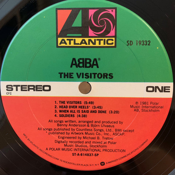 ABBA : The Visitors (LP, Album, Club, crc)