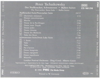 Peter I. Tschaikowsky* - London Festival Orchestra (2), Alberto Lizzio : Der Nußknacker , Schwanensee = The Nutcracker, Swan-Lake Ballet-Suiten / Ballet Suites (CD, Album)