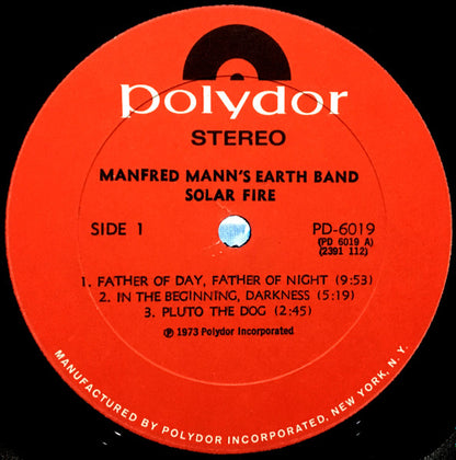 Manfred Mann's Earth Band : Solar Fire (LP, Album, All)